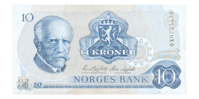 Norges siste 10-kroneseddel!